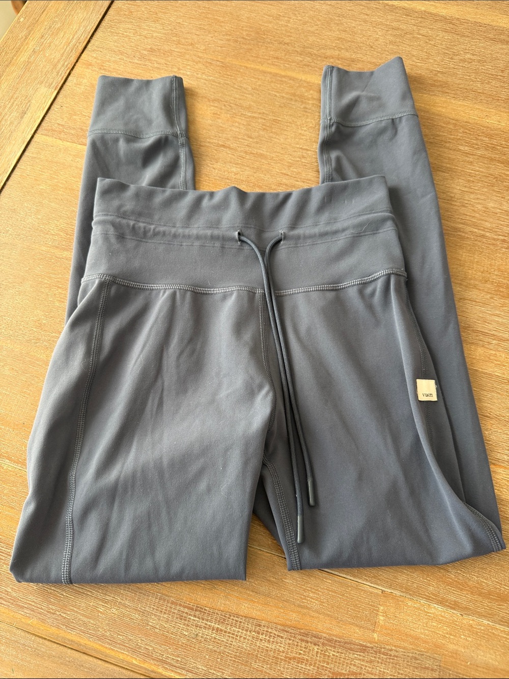 Vuori Daily Legging Dusk Slate Blue Grey Drawstring Size XS